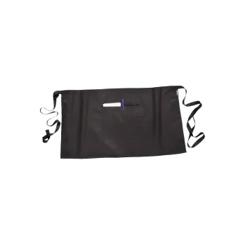 Kuchyňská zástěra BARMANSKÁ ZÁSTĚRA ČERNÁ, Výšivka Expert na kafe Barmanská