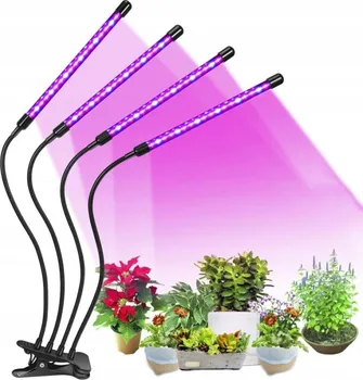 Osvětlení pro růst rostliny LED lampa na podporu růstu rostlin 4x 80LED 36W 