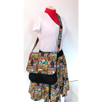 Oboustranná, skládací taška messenger PRAHA, ČESKÁ REPUBLIKA