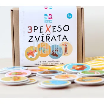 Pexeso Mamiee Trojpexeso Poznávej zvířata