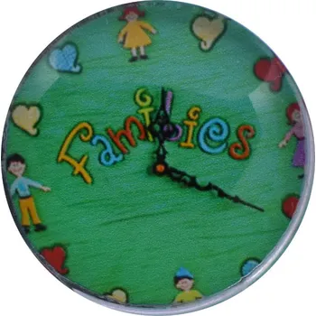 Dekorativní magnet ALTRO Magnetka na lednici hodiny Families GT88002 Skladem v ČR