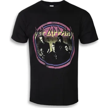 Pánské tričko Tričko metal pánské Def Leppard - Vintage Circle - ROCK OFF - DEFLTS03MB - L