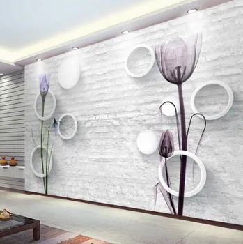 Fototapeta Solution Media 3D tapeta - Tulipán na zdi MU1674 3 - 3D Relief - Vliesová tapeta - 320g/m2