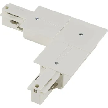 Bodové svítidlo BIG WHITE SPOJKA L pro vysokonapěťovou 3fázovou montážní přípojnici EUTRAC, bílá, vnitřní 1001537