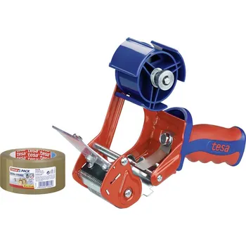 tesa odvíječ balicí pásky COMFORT 6400 červená, modrá Šířka role (max.): 50 mm Délka role (max.) 66 m vč. balicí pásky U