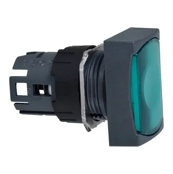 vypínač SCHN ZB6DW3 Ovládací hlavice stiskací prosvětlená, lícující s návrat. - zelená