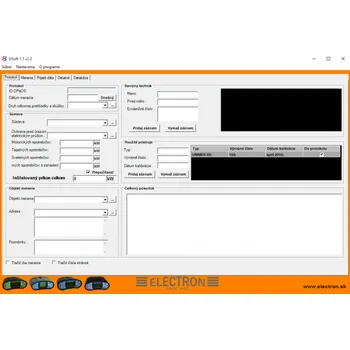 Revizní přístroj Electron ELSOFT 1.x - Softvér pre meracie prístroje UNIMER