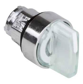 SCHN ZB4BK1813 Ovládací hlavice otočná prosvět., 3 p. s návrat. zprava do stř.-bílá