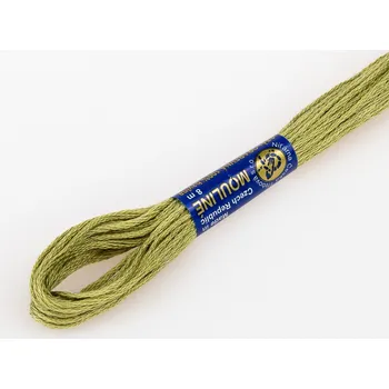 Příze Vyšívací příze MOULINE / MULINKA 6322 jehnědová hnědá, jednobarevná, 2g/8m