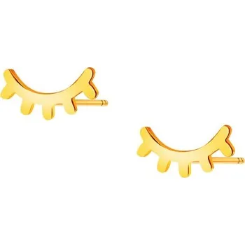 Náušnice Zlaté náušnice - řasy - K-854.02