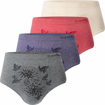 Kalhotky FANNIFEN Bezešvé kalhotky s potiskem GREE-6379 - 3 ks v balení Barva: Mix, Velikost: XL/2XL