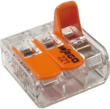 Příslušenství ke karavanu Páčková svorka Wago 221-413, bezšroubová