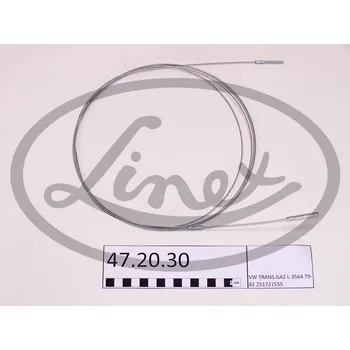 Lanko parkovací brzdy Lanko plynu, , 251721555, LINEX, 47.20.30