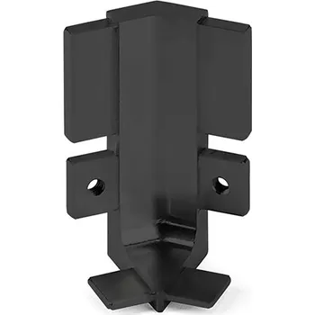 Nábytkové kování TULIP Gola vnitřní roh dvířkového J profilu kov černá matná (TULIP Gola vnitřní roh dvířkového J profilu kov černá matná)