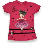 Oliva Dívčí trička s krátkým rukávem SIMONA Barva: Lososová, Velikost: 122