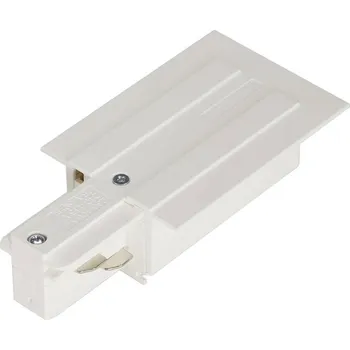 Bodové svítidlo BIG WHITE NAPÁJEČ pro vysokonapěťovou 3fázovou montážní přípojnici EUTRAC levá, bílý 1001533