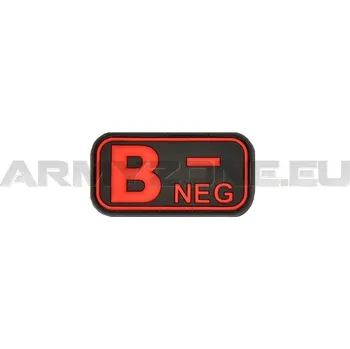 Nášivka Gumová nášivka Jackets to Go krev B NEG - červená