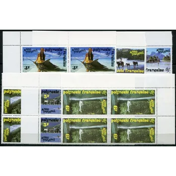 Poštovní známka Post France (1992) MiNr. 599 - 604 **, 4-bl - Fr. Polynesie - Turismus