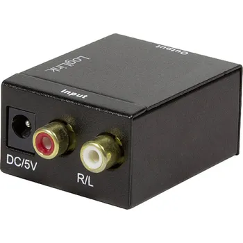 Elektrická zásuvka LogiLink CA0102 Toslink / cinch audio adaptér [2x cinch zásuvka, cinch zásuvka - 1x Toslink zásuvka (ODT), cinch zásuvka