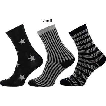 Dámské ponožky Dámské ponožky NOVIA | Lurex S07 Vzor: Vzor B