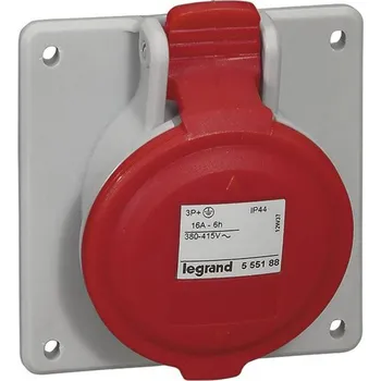 Elektroinstalační materiál Legrand 555188 555188 CEE zásuvka, 16 A, 4pólový, 415 V/AC, 1 ks