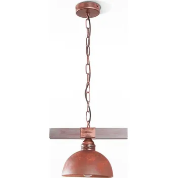 Light for home - Lustr na řetězu 40304 "VIRIONI", 1x60W, E27, hnědá, měď