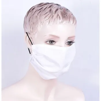 VÝHODNÝ balíček 10 ks, Bavlněné hygienické roušky, bílé