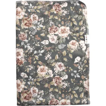 Přebalovací podložka Breberky Přebalovací podložka (PUL) - Svlačec s růží, sv. růžový velur