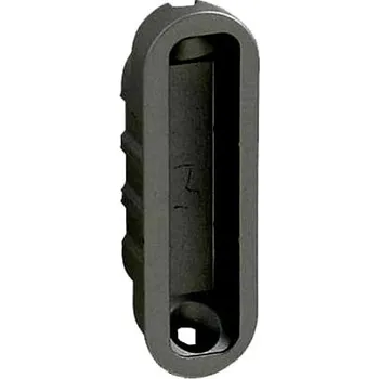 Nábytkové kování AGB - Protiplech k magnetickému zámku MEDIANA POLARIS plastový nastavitelný s vaničkou BS - Černá matná