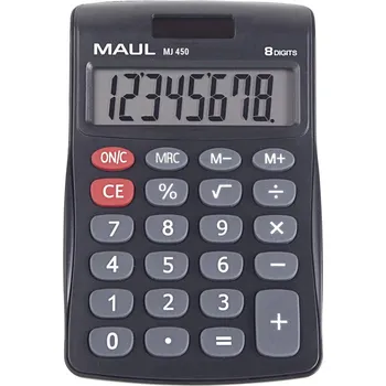 Kancelářská technika Maul MJ 450 stolní kalkulačka, displej (počet míst) 8, na baterii, solární napájení, černá