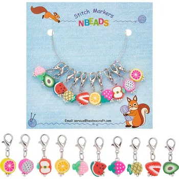 Dárková kreativní sada přívěsků OVOCE 10 ks