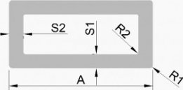 Hliníkový jekl 50x30x2