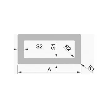 Stavební profil Hliníkový jekl 50x30x2
