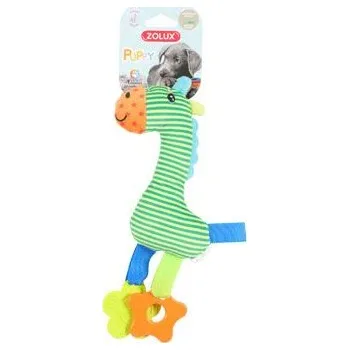 Pro psa Hračka pes PUPPY Rio Žirafa plyš zelená Zolux