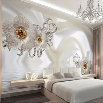 Fototapeta Solution Media 3D tapeta - Diamantové květy MU1226 6 - Samolepící tapeta - 380-450g/m2