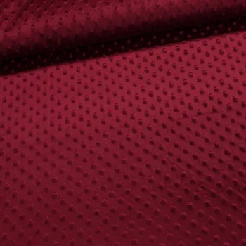 Minky 60701165 jednobarevná bordó, š.150cm (látka v metráži)