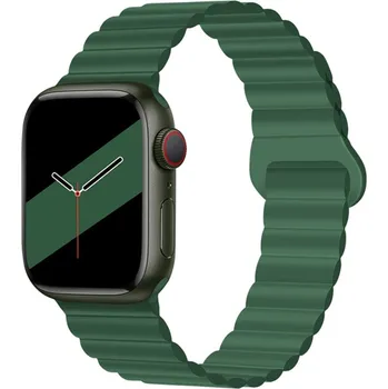 VSECHNONAMOBIL 45962 REVERSE Silikonový řemínek Apple Watch Ultra 1 / 2 / 3 (49mm) / 9 / 8 / 7 (45mm) / 6 / SE / 5 / 4 (44mm) / 3 / 2 / 1 (42mm) zelený