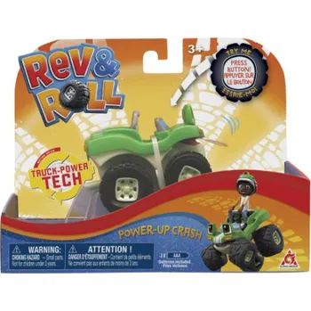 auto na autodráhu Auto Rev a Roll Power Up Crash