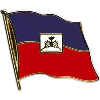 Odznak (pins) 20mm vlajka Haiti - barevný