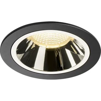 BIG WHITE NUMINOS DL L vnitřní LED zápustné stropní svítidlo černá/chrom 3000 K 55° 1003945