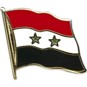 Odznak (pins) 20mm vlajka Sýrie - barevný
