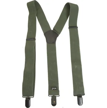 Kšandy Kšandy kalhotové Y s klipsny - olivové