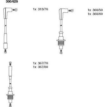 Zapalovací kabel Sada kabelů pro zapalování, , BREMI, 300/629