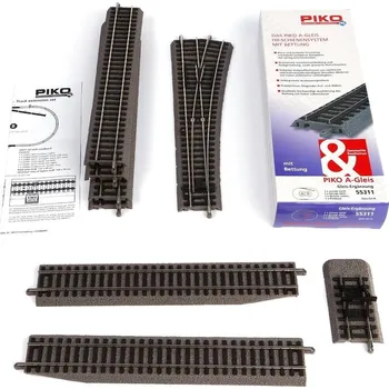 Modelová železnice Koleje PIKO s podložím rozšiřující sada B H0 - Piko 55311 (Piko A-Gleis mit Bettung)