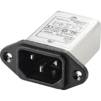 Elektronická součástka TRU COMPONENTS, TC-10101444 síťový filtr, 250 V/AC, 3 A, 1.8 mH