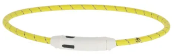 Obojek pro psa Kerbl LED Collar Maxi Safe svítící obojek žlutý 65 cm/10 mm