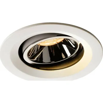 BIG WHITE NUMINOS MOVE DL M vnitřní LED zápustné stropní svítidlo bílá/chrom 2700 K 40° otočné a výkyvné 1003570