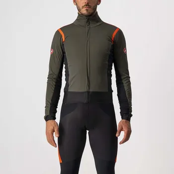 Cyklistická bunda CASTELLI Cyklistická zateplená bunda - ALPHA RoS 2 - zelená L