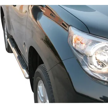Tuning Boční oválný rám s nášlapy TOYOTA Land Cruiser 150 2009- Misutonida GPO/255 Leštěný nerez