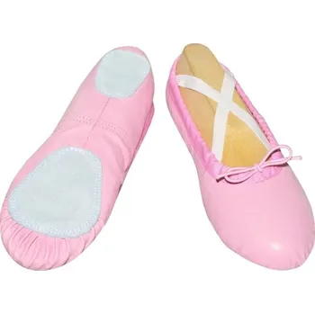 Pánská obuv Baletní a taneční piškoty kůže Classic - dělená podešev - světle růžové - Velikost (EUR) 35 TPK0216